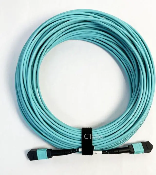 Alt view image 6 of 6 - 30M MPO Cable MM 50/125 OM3 8 Fibers Famale Type B 3mm Optical Fiber Patch Cord