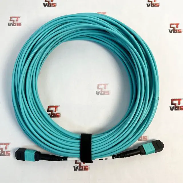 Main image of 30M MPO Cable 8 Fiber MPO-MPO Female to Female Multi Mode Type B OM3 Fiber Cable