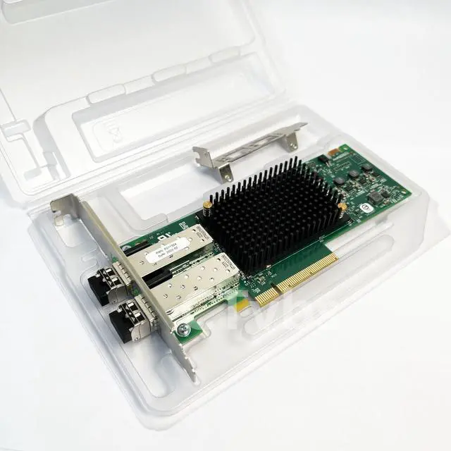 Main image of EMULEX LPe32002 Gen6 32G FC Dual-Port FC HBA LPe32002-AP with 2xTransceivers