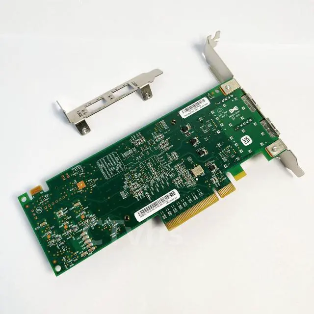Alt view image 2 of 3 - EMULEX LPe32002 Gen6 32G FC Dual-Port FC HBA LPe32002-AP with 2xTransceivers