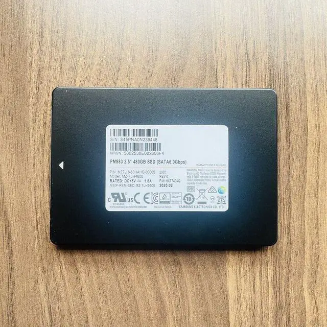 Main image of NEW PM883 480G 480GB SATA 6.0Gbps Enterprise SSD MZ-7LH4800 MZ7LH480HAHQ