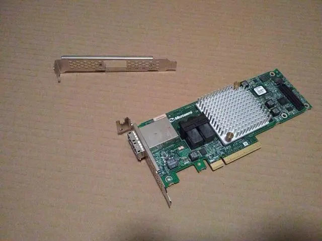 Alt view image 2 of 6 - Adaptec 8885 2277000-R 24VP1 12Gb/s SAS SATA PCIe Raid Controller Card ASR-8885