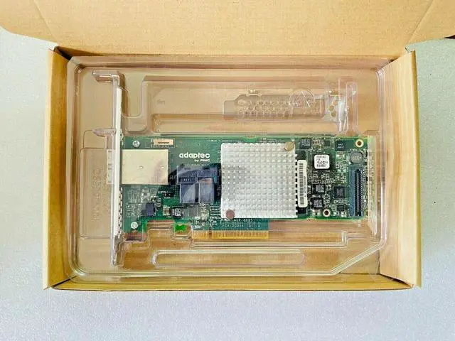 Alt view image 6 of 6 - Adaptec 8885 2277000-R 24VP1 12Gb/s SAS SATA PCIe Raid Controller Card ASR-8885