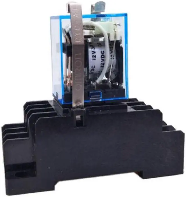 Main image of 1PC New Omron MY3N-J 12VDC Coil Cube Relay & Socket Base MY3NJ