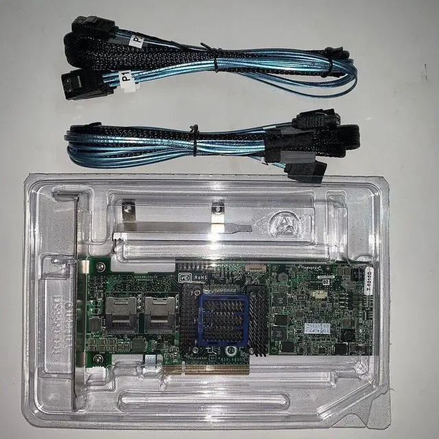 Alt view image 3 of 3 - Adaptec Raid Controller ASR-6805T 8 Ports PCIE2 x8 512MB+2*8087 to 4 SATA
