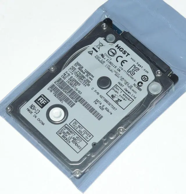 Alt view image 3 of 5 - NEW HGST HTS725050A7E630 500GB 7200RPM 2.5" SATA Thin Laptop Hard Driv 7mm 2.5"