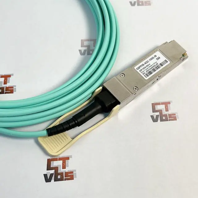 Alt view image 3 of 5 - QSFP-100G-AOC-IB 5M Active Optic Cable w/ Transceiver Mellanox Compatible 850nm