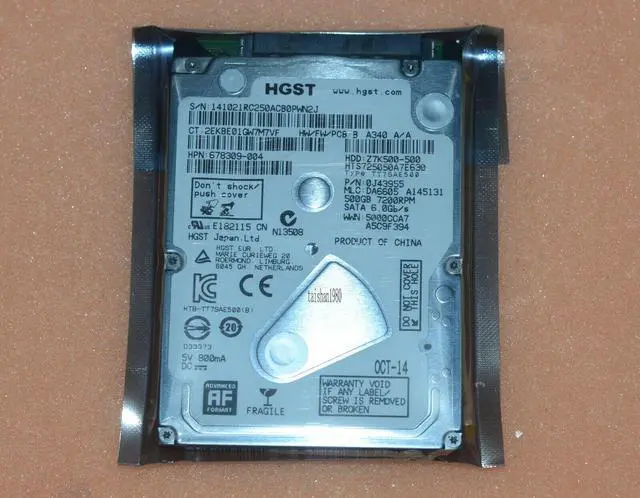 Alt view image 4 of 4 - HGST HTS725050A7E630 500GB Laptop Hard Drives 7200RPM 7mm 2.5" SATA