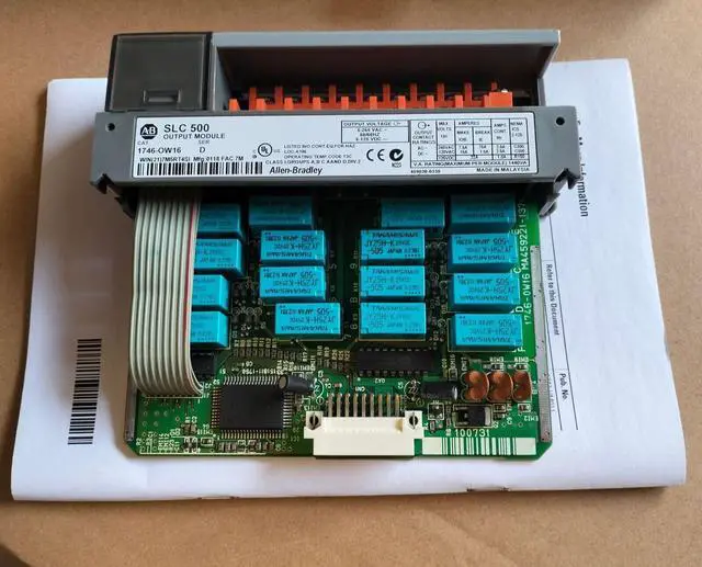 Main image of New Factory Sealed 1746-OW16 SLC 500 SerD PLC Output Module 1746OW16