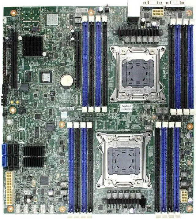 Alt view image 3 of 4 - Foxconn Dual Socket LGA2011 Intel Xeon C602 X79 server board 2x PCIe x16 10G SFP