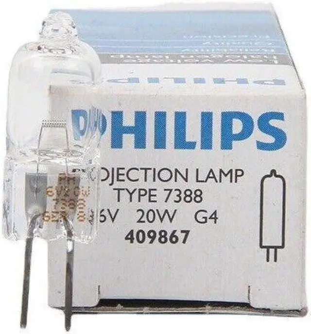 Main image of PHILIPS 7388 ESB 6V20W G4 Projection Lamp Olympus CX21 CX22 CH20 Microscope Bulb