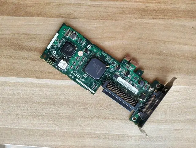 Alt view image 2 of 4 - Adaptec 29320LPE PCI-E U320 SCSI Card Low Bracket pulled from server