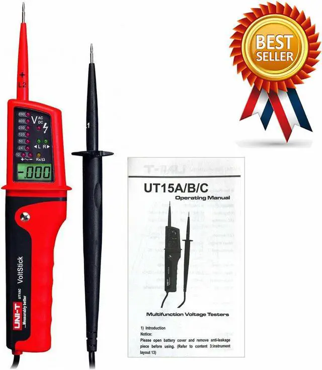Main image of UNI-T UT15C Waterproof Type Voltage Testers New Kd