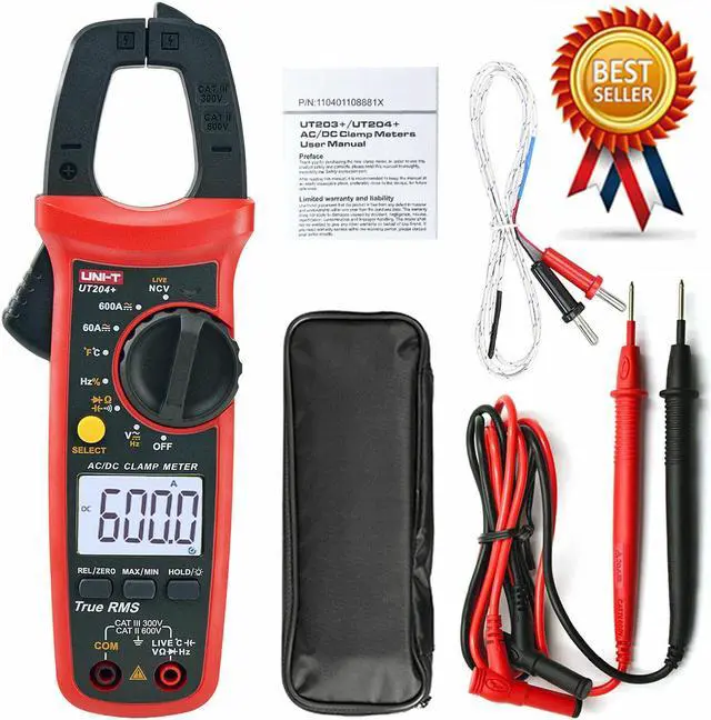 Main image of UNI-T UT201/UT201+/UT202+/UT203+/UT204+ AC DC Current Digital Clamp Meter Kd