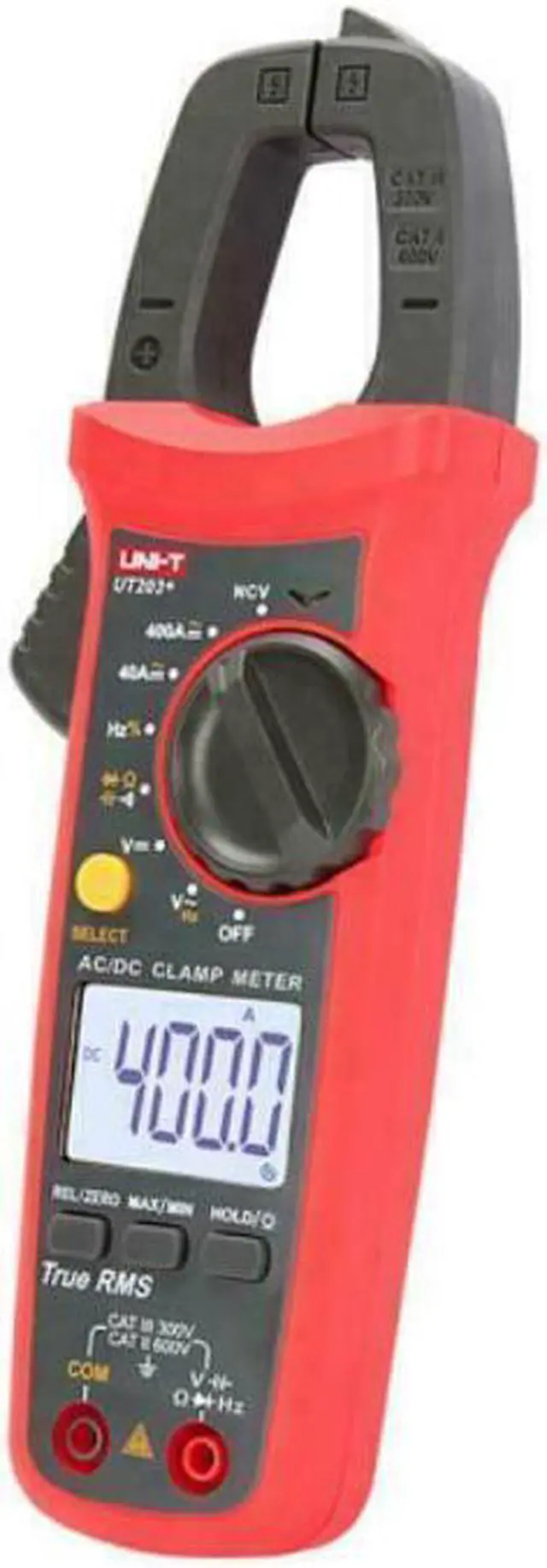 Alt view image 4 of 5 - UNI-T UT203+ Digital Handheld Clamp Meter AC DC Current Tester 400-600A,True Kd