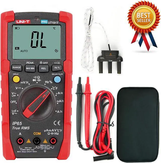 Main image of UNI-T UT191T Professional Multimeter with Temperature 2M Drop Test / IP65Kd