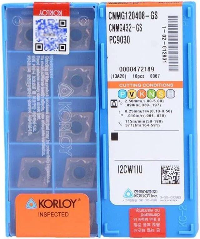 Alt view image 4 of 4 - KORLOY CNMG120408-GS PC9030 Carbide Inserts CNC TOOL Kd