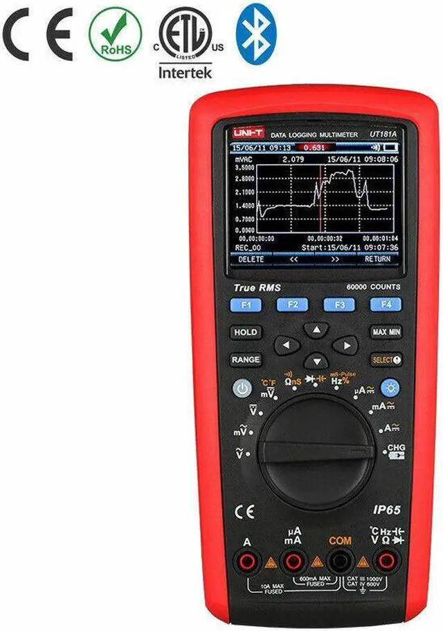 Alt view image 5 of 6 - UNI-T UT181A True RMS Datalogging LCD Digital Multimeter Auto Range 60000 CouKd