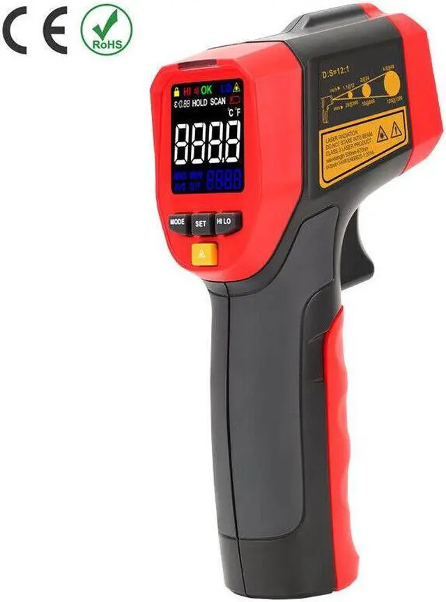 Alt view image 5 of 5 - UNI-T UT301A+ 12:1 Infrared IR Laser Thermometer Temperature Gun -32°C~420°C Kd