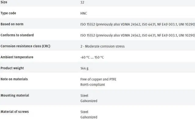 Alt view image 4 of 4 - FESTO HNC-32 174369 Foot Mounting NewKd