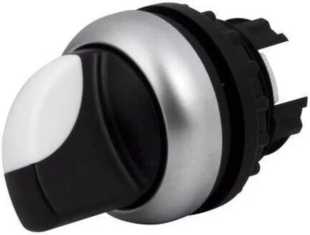 Main image of 1PCS EATON M22-WRK Selector Switch 2 Positions Silver Bezel Black Button KD