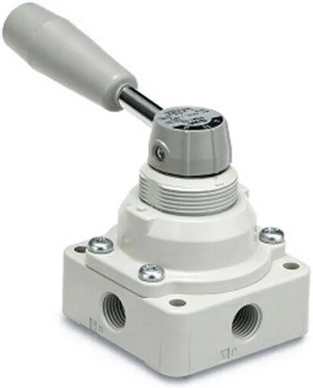 Alt view image 3 of 4 - SMC VH202-N02 Pneumatic Hand Valve 2 Position with Handle 1/4" NPT Ports KD