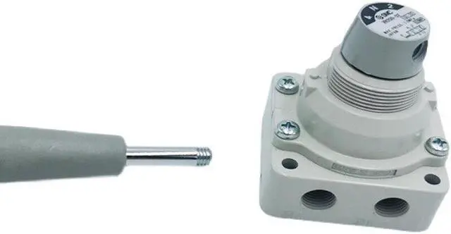 Alt view image 4 of 4 - SMC VH202-N02 Pneumatic Hand Valve 2 Position with Handle 1/4" NPT Ports KD