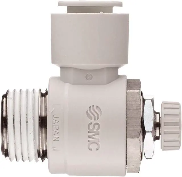 Alt view image 2 of 4 - 10pcs/box SMC AS4201F-04-12S Air Flow Control Valve Connect Fitting,Elbow, KD