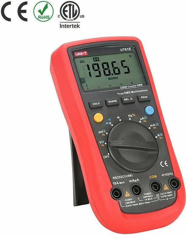 Alt view image 3 of 5 - UNI-T UT61E Digital Multimeters AC/DC Modern Digital Auto Ranging Multimeters K