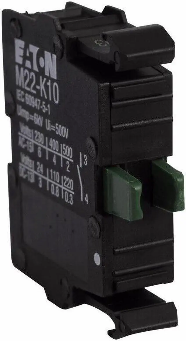 Alt view image 2 of 3 - 1 PCS EATON M22-K10 Moeller Contact Block 22mm Diameter 1NO Contact KD