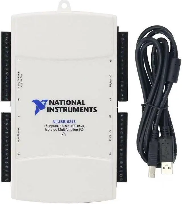 Alt view image 4 of 4 - NI USB-6216 780180-01 A multifunctional DAQ device with isolation. Analog I/ O,