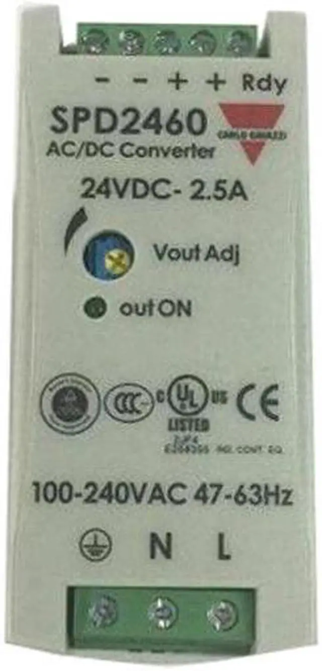 Main image of CARLO GAVAZZI SPD24601 Power Supply AC-DC; 24V; 2.5A; 85-264VKd