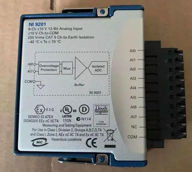 Alt view image 2 of 2 - NI 9201 8-channel 12-bit analog input module C series 779013-01 new