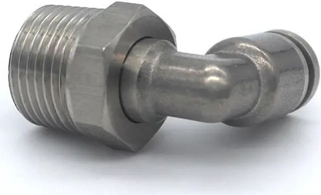 Alt view image 2 of 5 - 2pcs SMC KGL06-01S Elbow Fittings 6mm Tube to 1/4", NOS KD