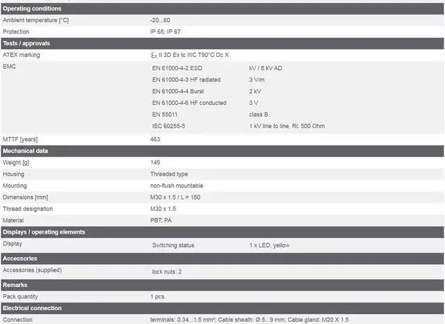Alt view image 2 of 4 - IFM KI503A KI5038 Capacitive Sensor Threaded Type 10...30 DC PNP New KD