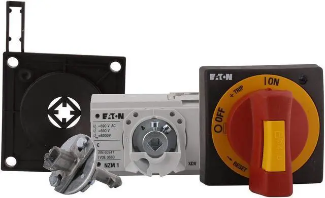 Alt view image 3 of 4 - 1PCS EATON NZM1-XTVDVR Door Coupling Rotary Handle Red-Yellow KD