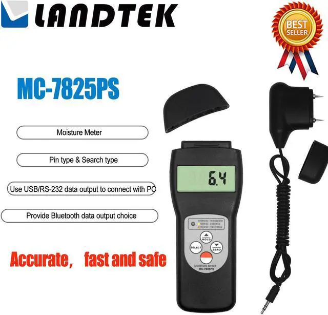 Main image of LANDTEK MC-7825PS Pin Type & Search Type Wood Moisture Meter