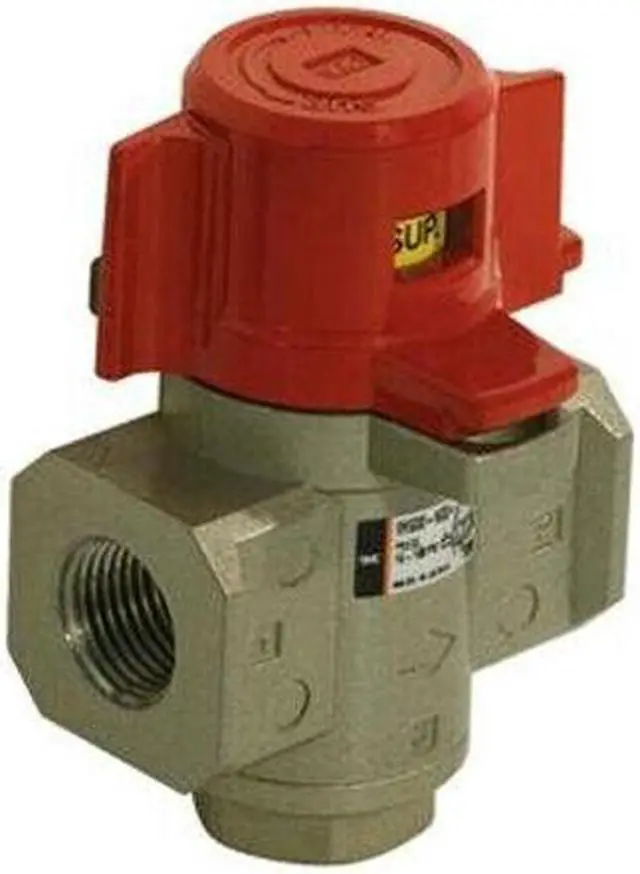 Alt view image 3 of 5 - 1 PCS SMC VHS20-F02A Pressure Relief 3 Port Valve Single Action KD