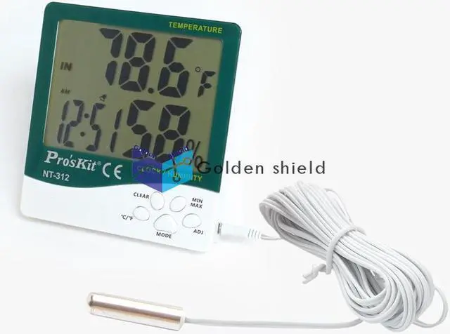 Alt view image 4 of 4 - Pro'sKit NT-312 Indoor Or Outdoor Digital Temperature Humidity MeterKd