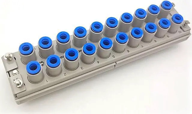 Main image of SMC KDM20S-04 Pneumatic Manifold, Plug-in Elec. Connect KD