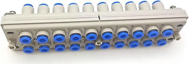 Alt view image 4 of 4 - SMC KDM20S-04 Pneumatic Manifold, Plug-in Elec. Connect KD