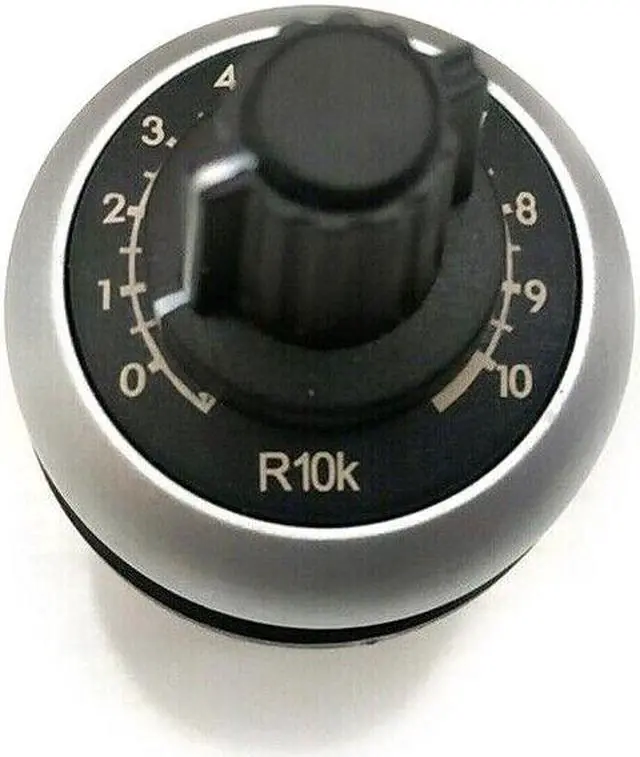 Alt view image 2 of 3 - EATON M22-R10K Potentiometer 22mm Diameter 10,000 Ohm Resistance Silver BezelKD