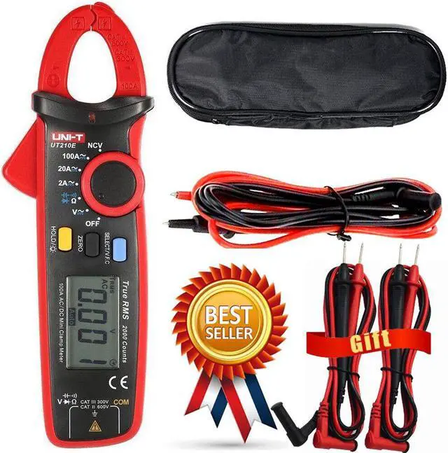Main image of UNI-T UT210E Clamp Meter Digital Multimeter Handheld RMS AC/DC Mini Resistan Kd
