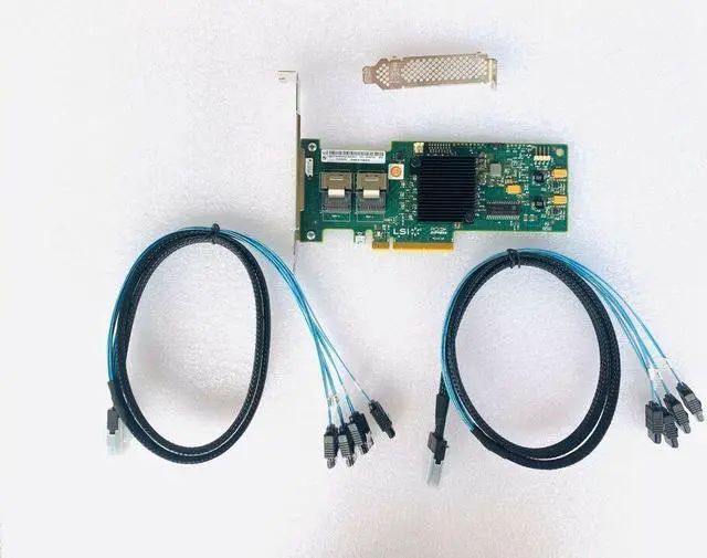 Main image of LSI 6Gbps SAS HBA 9200-8I IT Mode ZFS FreeNAS unRAID + 2*SFF-8087 SATA