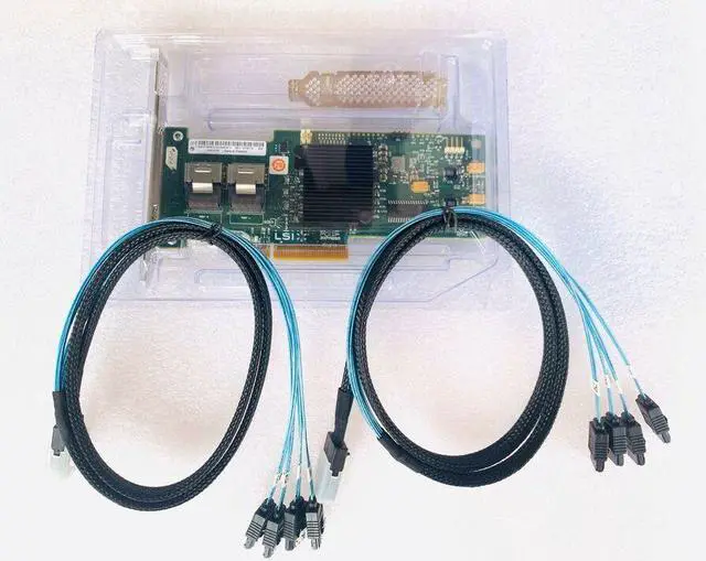 Alt view image 2 of 4 - LSI 6Gbps SAS HBA 9200-8I IT Mode ZFS FreeNAS unRAID + 2*SFF-8087 SATA