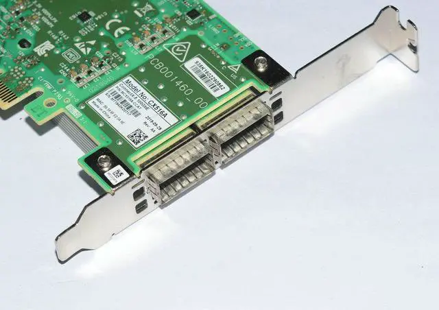 Alt view image 3 of 5 - Mellanox MCX516A-CDAT ConnectX-5 100GbE CX516A Dual Port QSFP28 Network Adapter