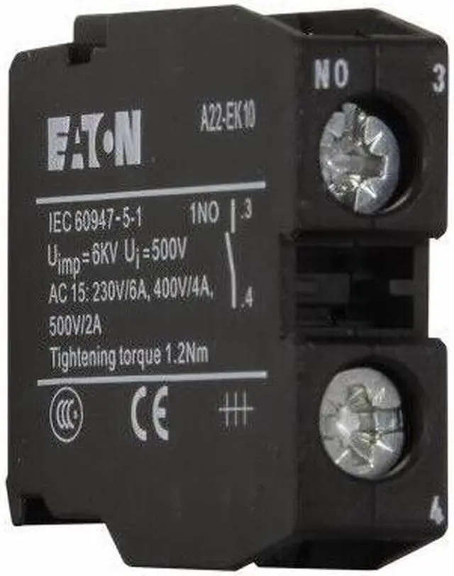 Alt view image 2 of 3 - 1 PCS EATON A22-EK10 Moeller Switch Contact Block KD