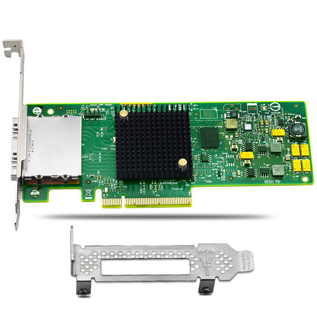 LSI SAS9207-8e 8-Port PCIe External HBA RAID Card – SAS 6Gb/s, IT Mode, 9207-8e