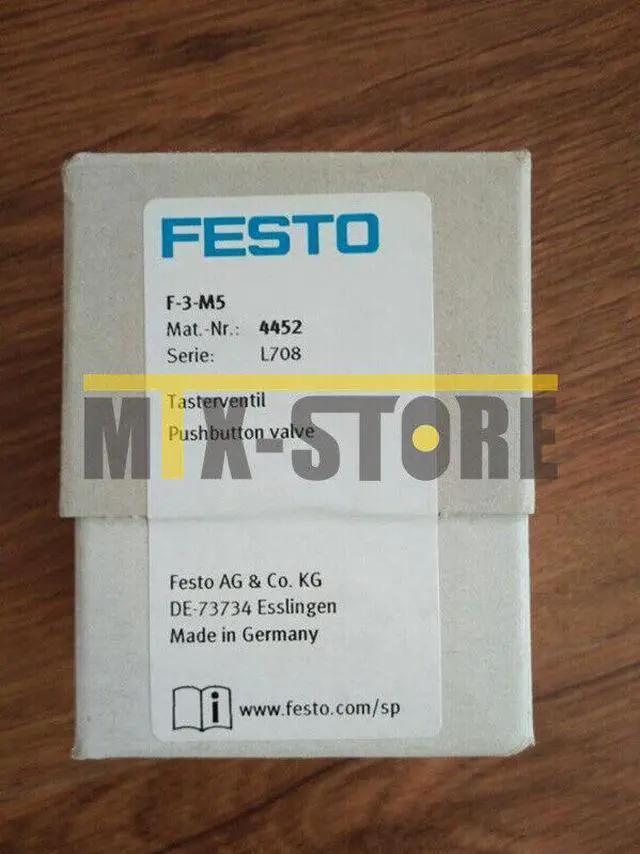 Main image of 1pcs New Festo Brand new ones 4452 F-3-M5 Pushbutton Valve