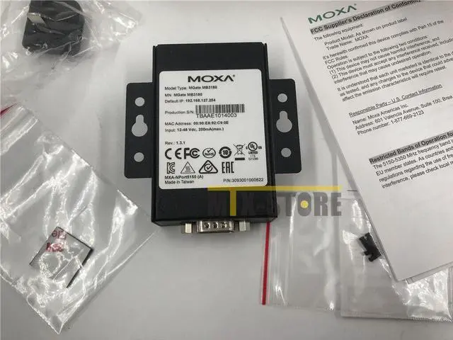 Alt view image 2 of 5 - 1PCS Brand new ones MOXA Terminal Server MGate MB3180